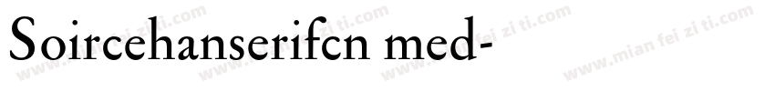 Soircehanserifcn med字体转换